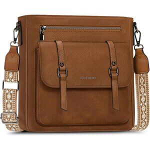 Women’s Brown Waterproof Crossbody Shoulder Leather bags